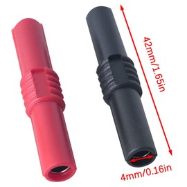 JJHXSM 6PCS Banana Plug Socket Jack Connector Female to Female for 4mm/0.16in Banana Plug Extension Adapter Converter Head Extension Extension Adapter for Audio TV Computer