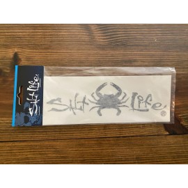 Salt Life 6.5” Black Salt Life Crab Decal Small
