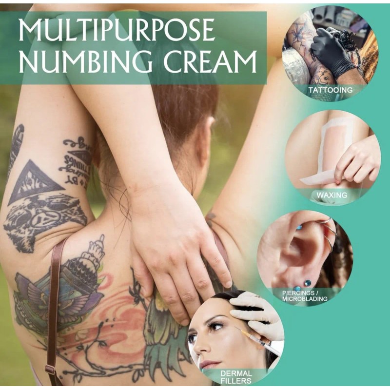 Crema Anestésica Reparadora Tatuaje Antes Después Hidrata