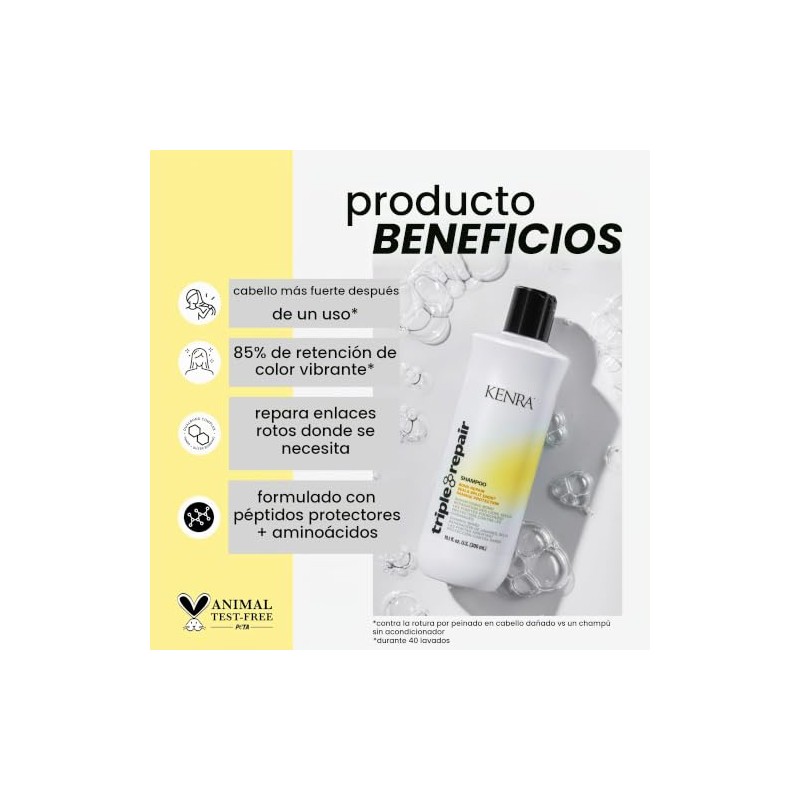 Kenra Professional Triple Repair Shampoo | Targets & Repairs Weak