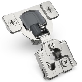 Chibery 10 Pack 1/2" Overlay 3D Soft Close Concealed Hinge for Face Frame Door, Smooth Slow Quite, Self Closing Hinges, 105° Open, Hidden Stainless Steel Hinge for Kitchen Cabinet Door, Satin Nickel