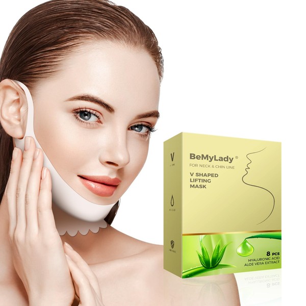 2024 New V-shaped lifting Chin & Neck Mask,8PCS V Line