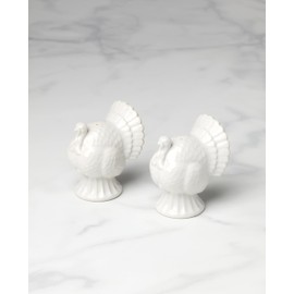 Lenox 898334 French Perle Carved Turkey Salt & Pepper Set