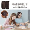 EsiFare Crazy Horse Leather, Retro Leather Pen Case, Multi-Stationery Pouch,