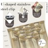 Honsoo Extensiones de cabello natural rubio decolorado mixto, 50,8 cm,
