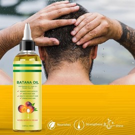 Batana Oil for Hair Growth -100% Pure & Natural Batana Oil from Honduras Dr. Sebi Recommended For Thicker & Stronger Hair (Set 1)