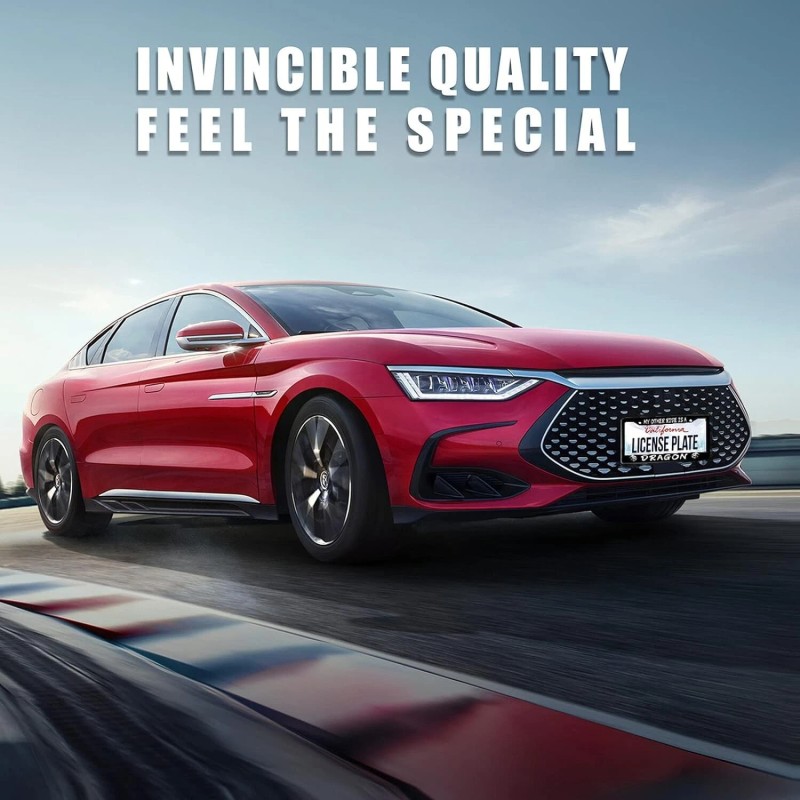 BLVD Black License Plate Frame My Other Ride Is A