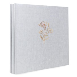 Holoary Photo Album 4x6 500 Photos 5 Pictures Per Page, 500 Pockets 4”x6” Picture Album, Linen Fabric Cover Big Picture Book for Photos, 4x6 Photo Albums for Family Weddings Travel Memories(Grey)