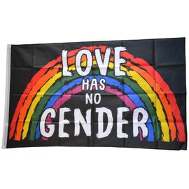 Flaggenfritze® Flag Rainbow Love Has No Gender 90 x 150 cm