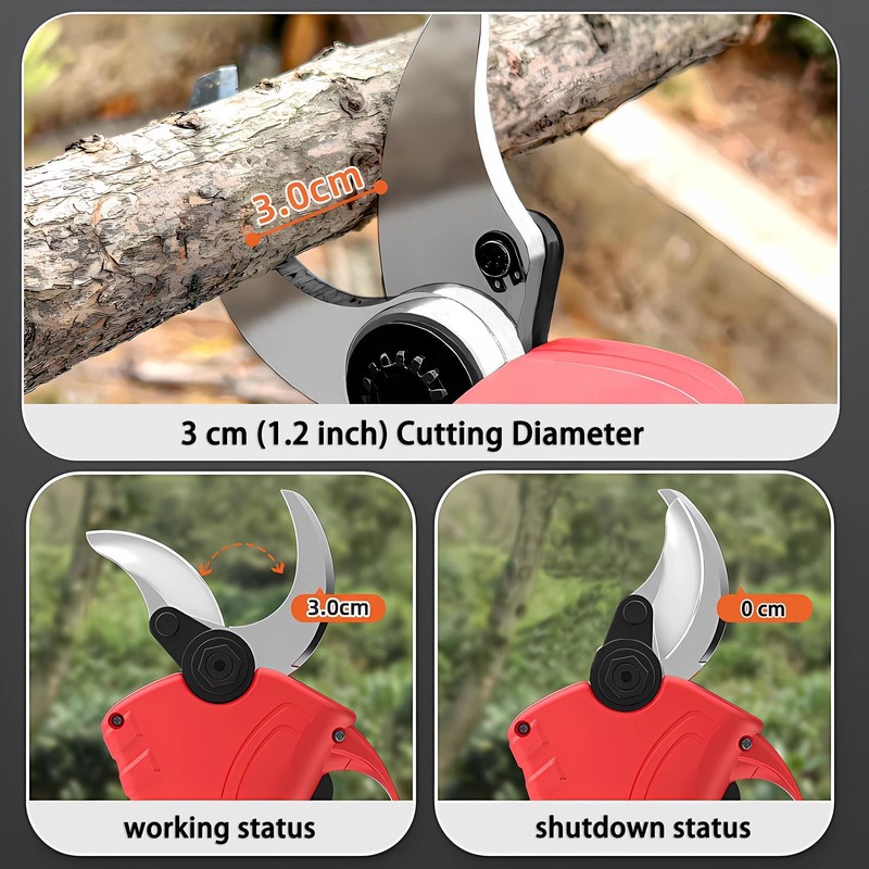 Electric Pruning Shears Replacement Blade, 30mm/1.2″ Cutting Diameter SK5 High
