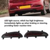 LED Rear Bumper Reflective Fog Brake Turn Indicator Black Left