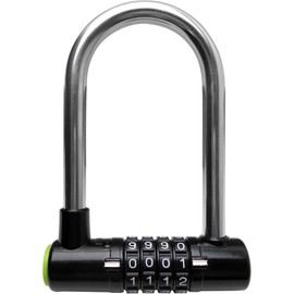 Waki Sangyo IB-115 Wide Numbered Locks, For Warehouses, 4 Tiers With Variable Number Locks, Black, Silver, Body Width 3.5 inches (88 mm), Warehouse Security Security