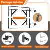Anti-Sag Gate Kit, Heavy Duty Gate Corner Brace Bracket with
