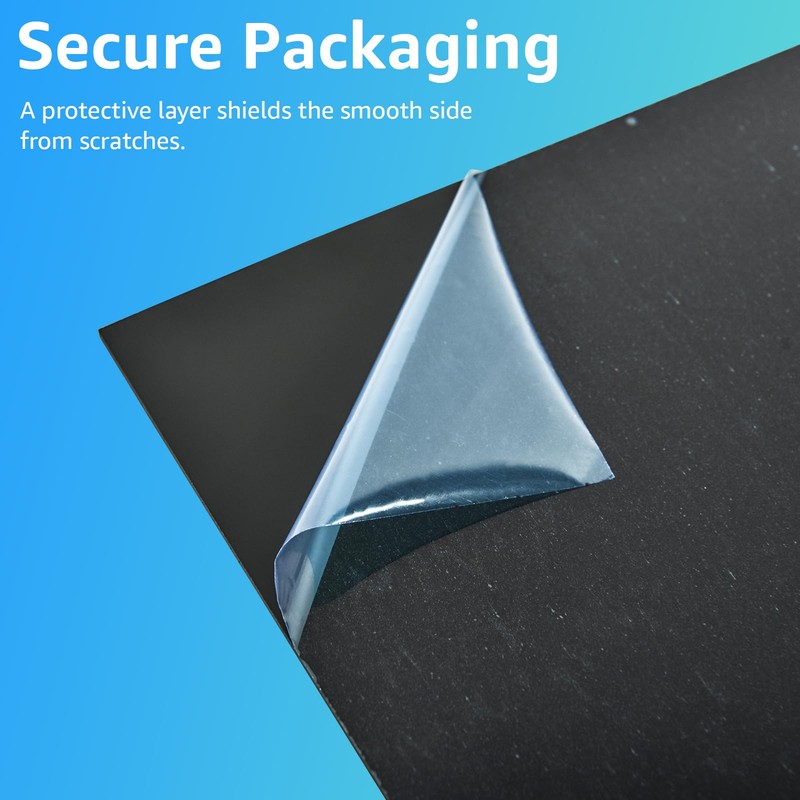 Art3d ABS Plastic Sheets 1/16 Inch Thick 12"x12", 4 Pack