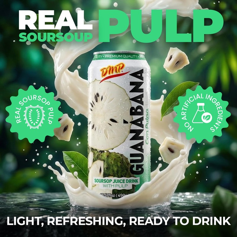 De Mi Pais Soursop - Guanabana Juice with Pulp, Premium