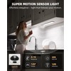 EZVALO 3 Pack Under Cabinet Lighting, Rechargeable Motion Sensor Light,