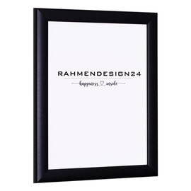 Rahmendesign24 Fiona Picture Frame 21 x 29.7 (DIN A4) Matte Black Photo Frame, Removable Frame, Poster Frame, Puzzle Frame