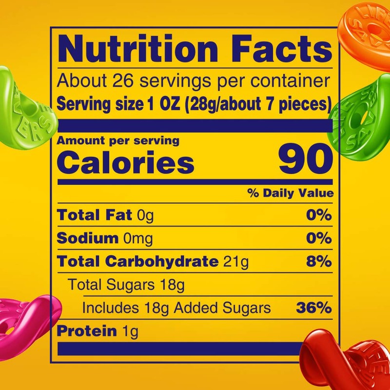 LIFE SAVERS 5 Flavors Gummies Candy Bag, Gummy Candy for