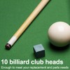 NOPKESV Pack of 10 Billiard Cue Tips Replacement Kit, Pool