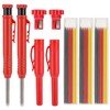 Carpenters Pencil Set with Sharpener – 2 Deep Hole Marker