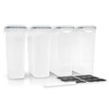 Simpli-Magic 79321 Cereal Containers Storage Set, Basic, Clear, 6 Pack