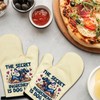 NAHMAKNE 2 Pack Funny Dachshund Oven Mitts, The Secret Ingredient