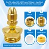 Propane Fill Adapter, Male POL to Male 1-3/4" ACME Propane
