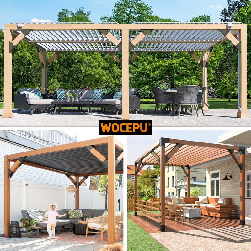 Wocepu 2pack 2x4 (Actual 1.5''x3.5'') Degree Angle Support Brackets, For