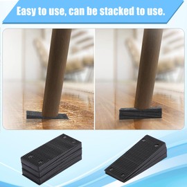 OwnMy 30PCS Plastic Wedges Shims for Leveling, Stackable Composite Shims Small Furniture Pads, Plastic Furniture Levelers Shims Indoor Outdoor for Door Window Toilet Uneven Table Wedge Leveling