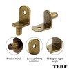 TERF® Traditional Style Antique Bronze Plated L-Shape Bracket Furniture Shelf
