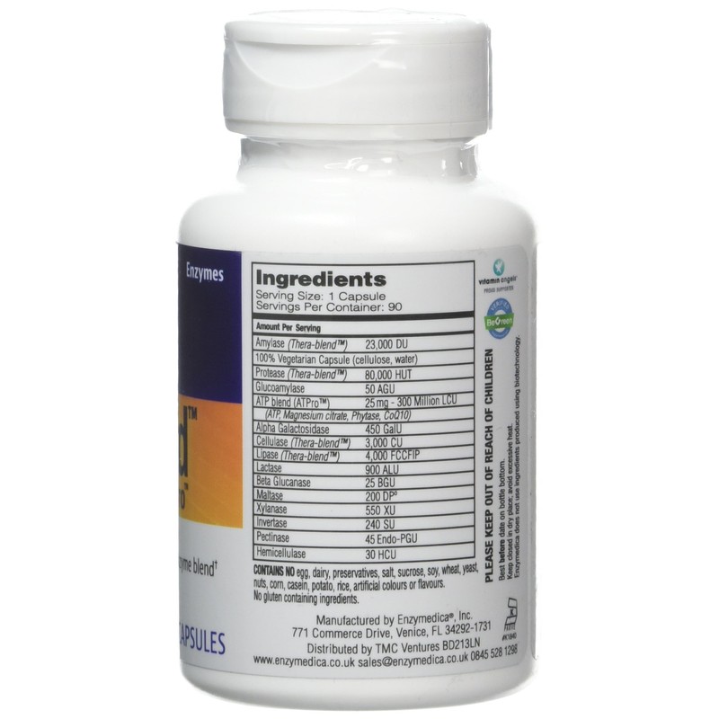 ENZYMEDICA - Digest Gold (90 Capsules) | Digestive Enzyme Supplement