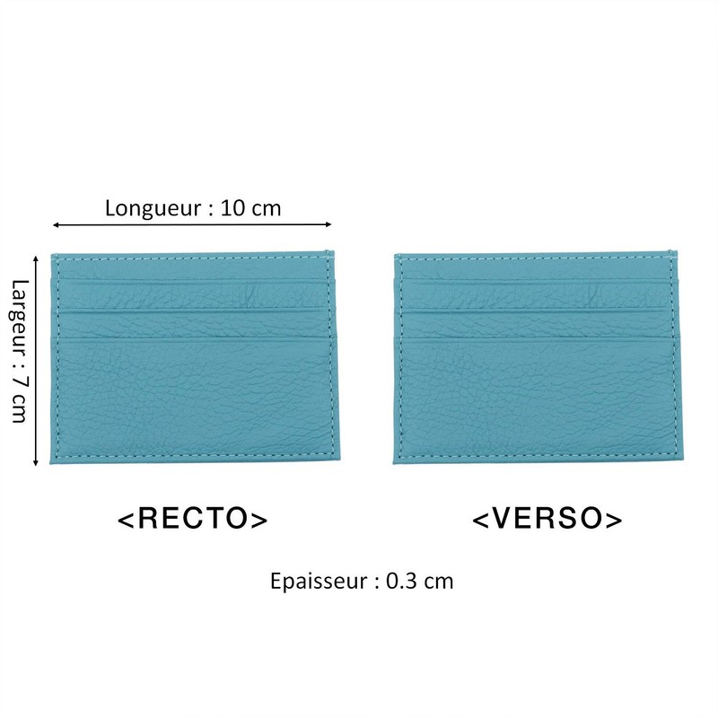 YEHMAN Leather Card Holder 7 Compartments Minimalist for Women Men