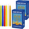 The Dreidel Company 2 Pack Multicolor Hanukkah Candles Menorah Candles