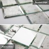 Diflart Peel and Stick Mirror Backsplash, Light Antique, 3x3 Inch,