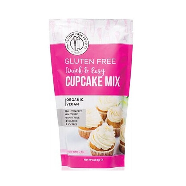 THE GLUTEN FREE FOOD CO Organic Cupcake Mix Quick & Easy 500g