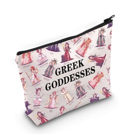 JXGZSO Ancient Greek Goddesses Makeup Bag Greece Travel Gift Greece Souvenir Gift Greek Mythology Lover Gifts Greek Pouch