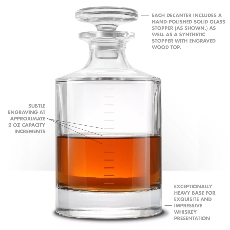 Glencairn Crystal Studio Infinity Bottle Glass Decanter