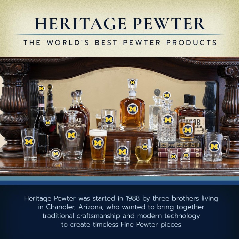 Heritage Pewter Whitetail Deer Capitol Decanter | 24 OZ Whiskey