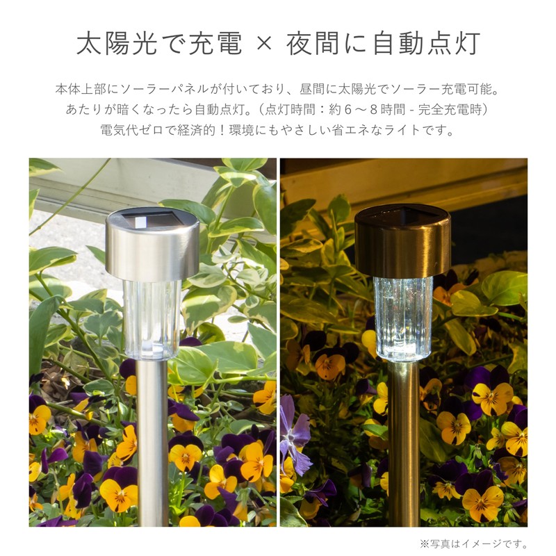 Takeda Corporation SLH-79 Stainless Steel Solar Light