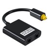 ANSTEN Optical Fiber Splitter 1 in 2 Out Optical Audio