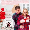 YSTEP Valentine’s Decor, 5x5 Inch Wooden Plaque with Iron Stand,