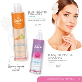 Leche Solar Zanahoria Corporal Shelo Nabel 530ml