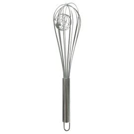 Whisk Hand Whisk Kitchen Whisk Stainless Steel with Swing Ball 28 cm