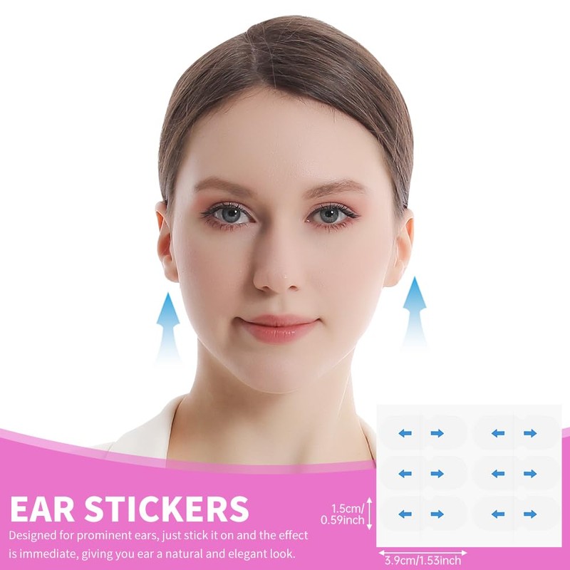 60pcs Ear Tape Patches, Double sided Ear stickers for correcting