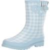 Western Chief Waterproof Mid Rain Boot Grunge Gingham 9 M