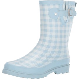 Western Chief Waterproof Mid Rain Boot Grunge Gingham 9 M