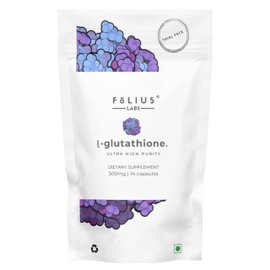 FOLIUS LABS Ultra High Strength L-Glutathione 98% Supplement - 500mg Concentrated Formula, Reduced L-Glutathione Supplement - (1 Week Trial Pack)