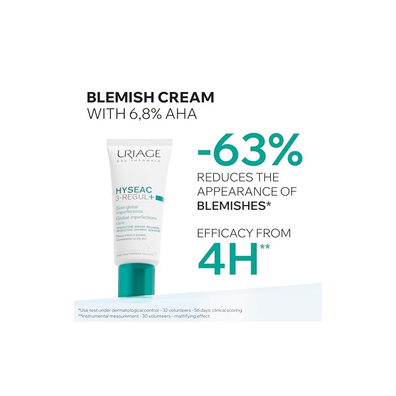 Uriage Hyseac 3-regul 40ml - Cuidado global panti-imperfecciones con ácido