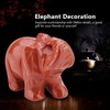 FTVOGUE Estatuilla de Elefante de Piedra Jade Tallado Elefante Afortunado