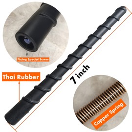 7 Inch Flexible Spiral Rubber Antenna for Suzuki Grand Vitara (2006-2013), Car Wash Proof - Internal Copper Coil Antenna Mast Replacement